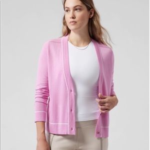 Athleta Lightweight Cardigan Quartz Pink Size XXS